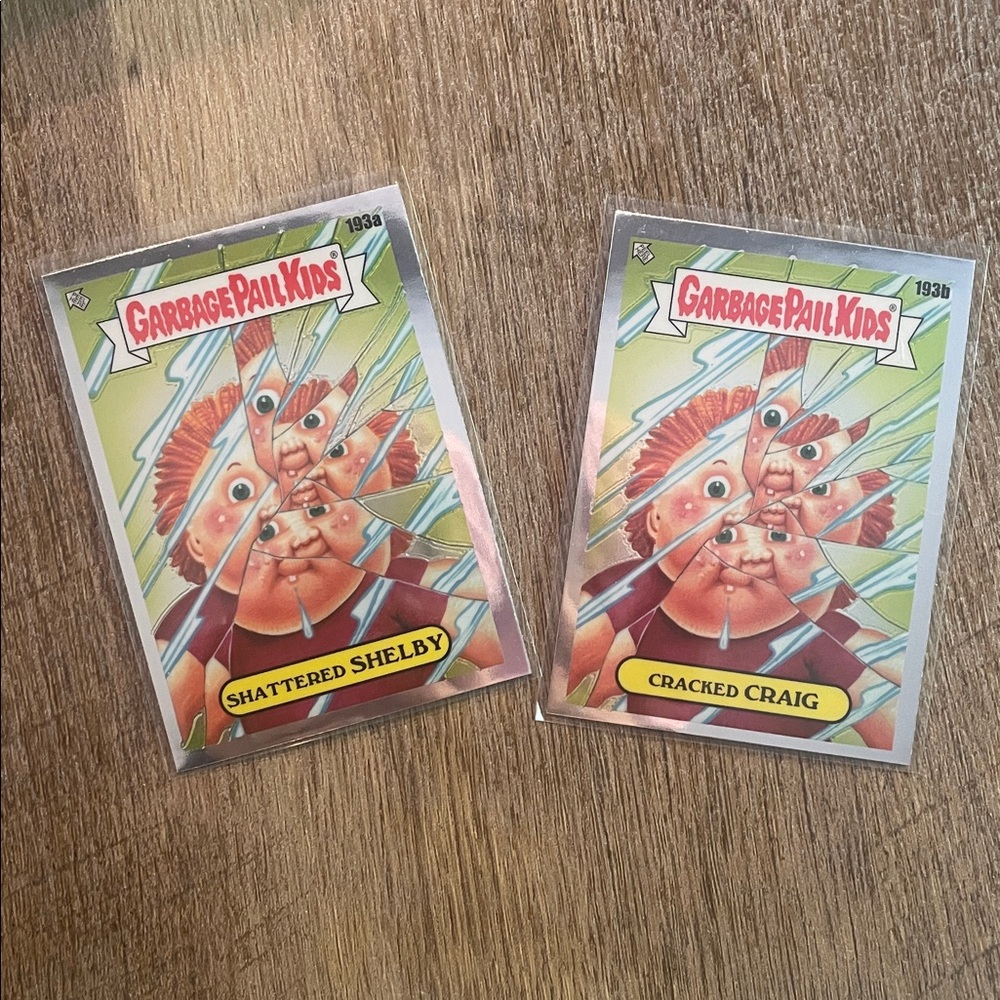 ✨10/$10✨ GPK Chrome Series 5 Shattered Shelby and Cracked Craig 193a/193b